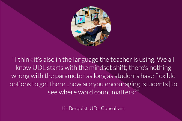 Can UDL and writing limits co-exist