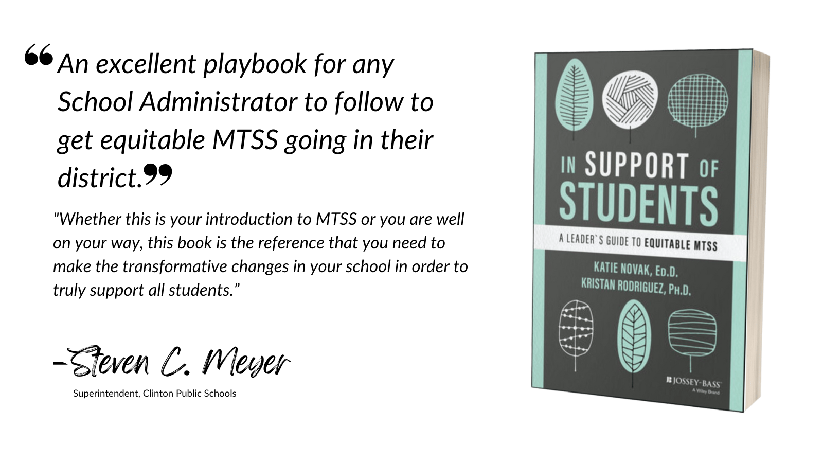 An excellent playbook for any school administrator to follow to get equitable MTSS going in their district"