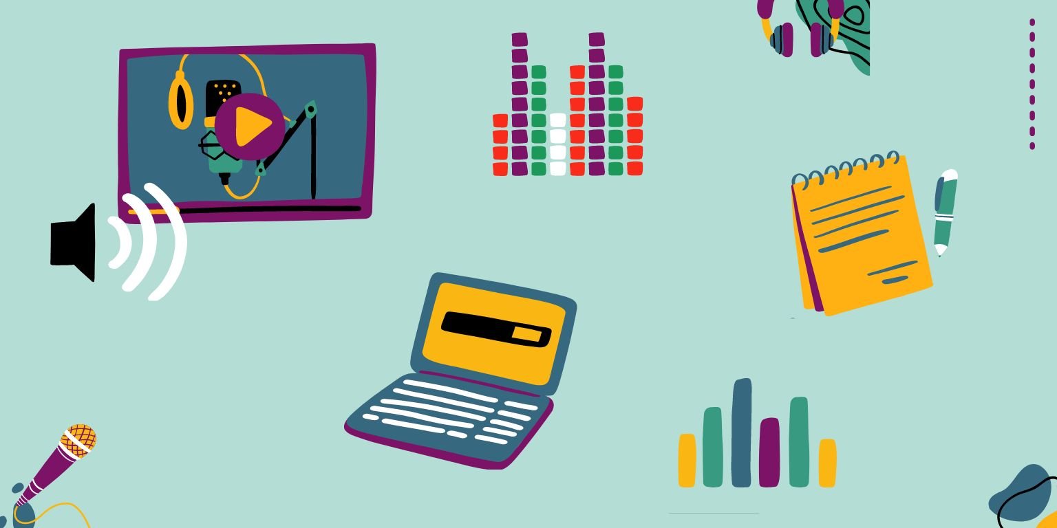 Choice boards graphic (showing screens, videos, audio, graphs, notebooks