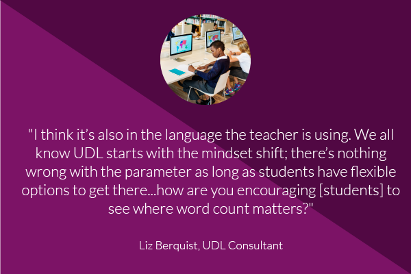 UDL and writing limits: should they co-exist? - Novak Educational ...