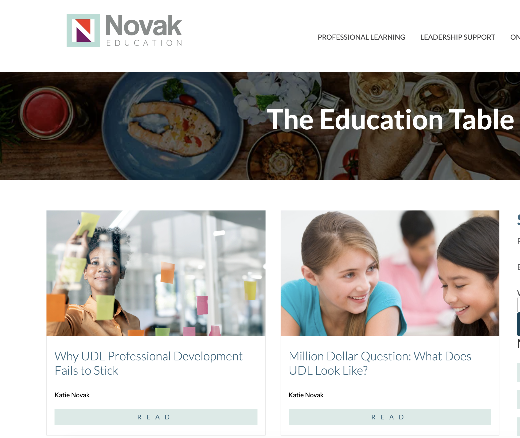 The Education Table Blog