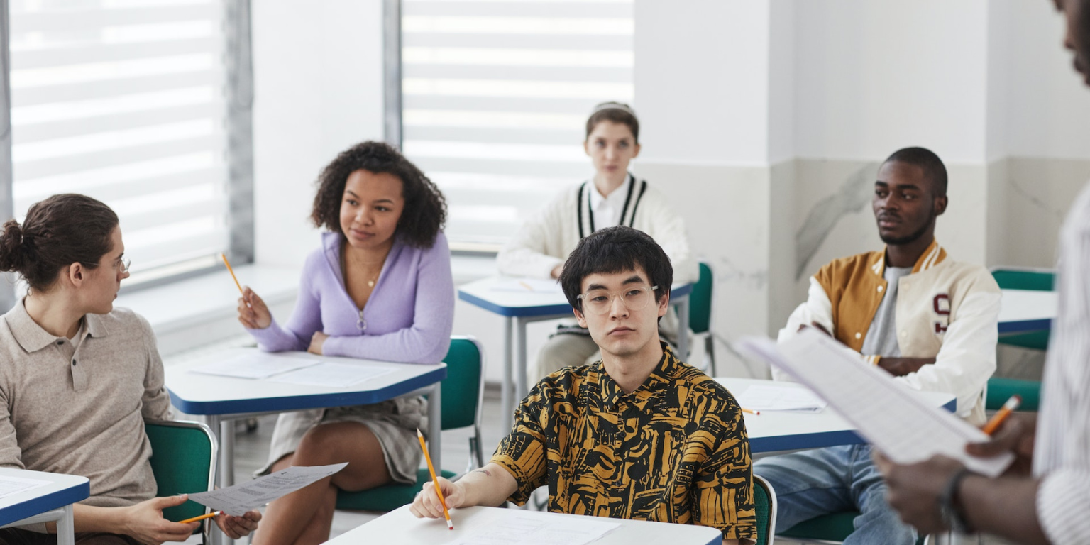 Students in a classroom