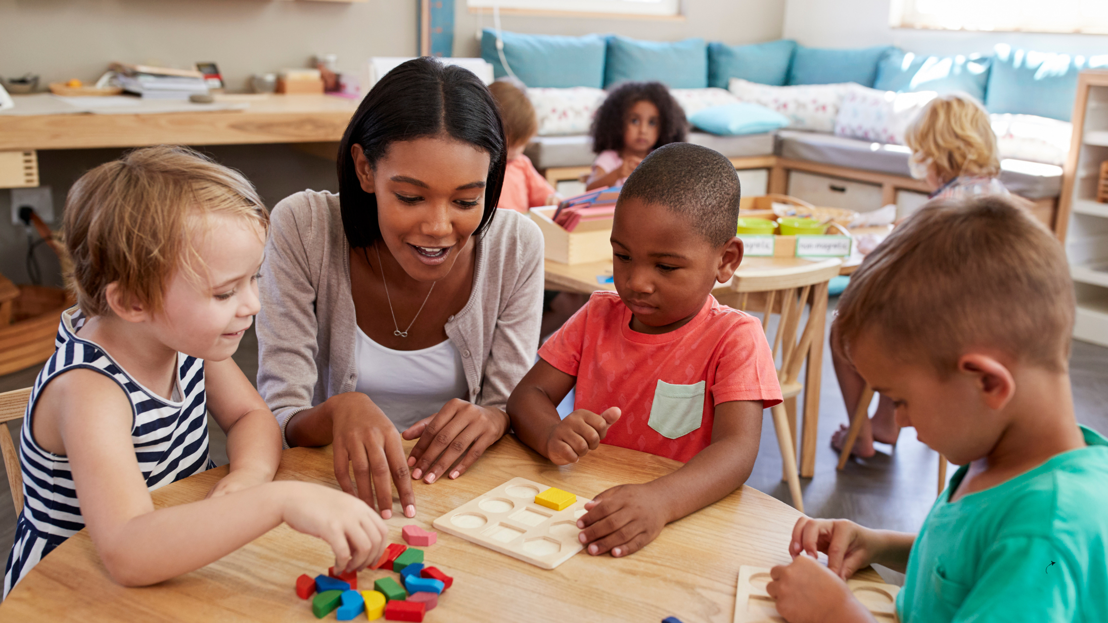 new teacher in the classroom