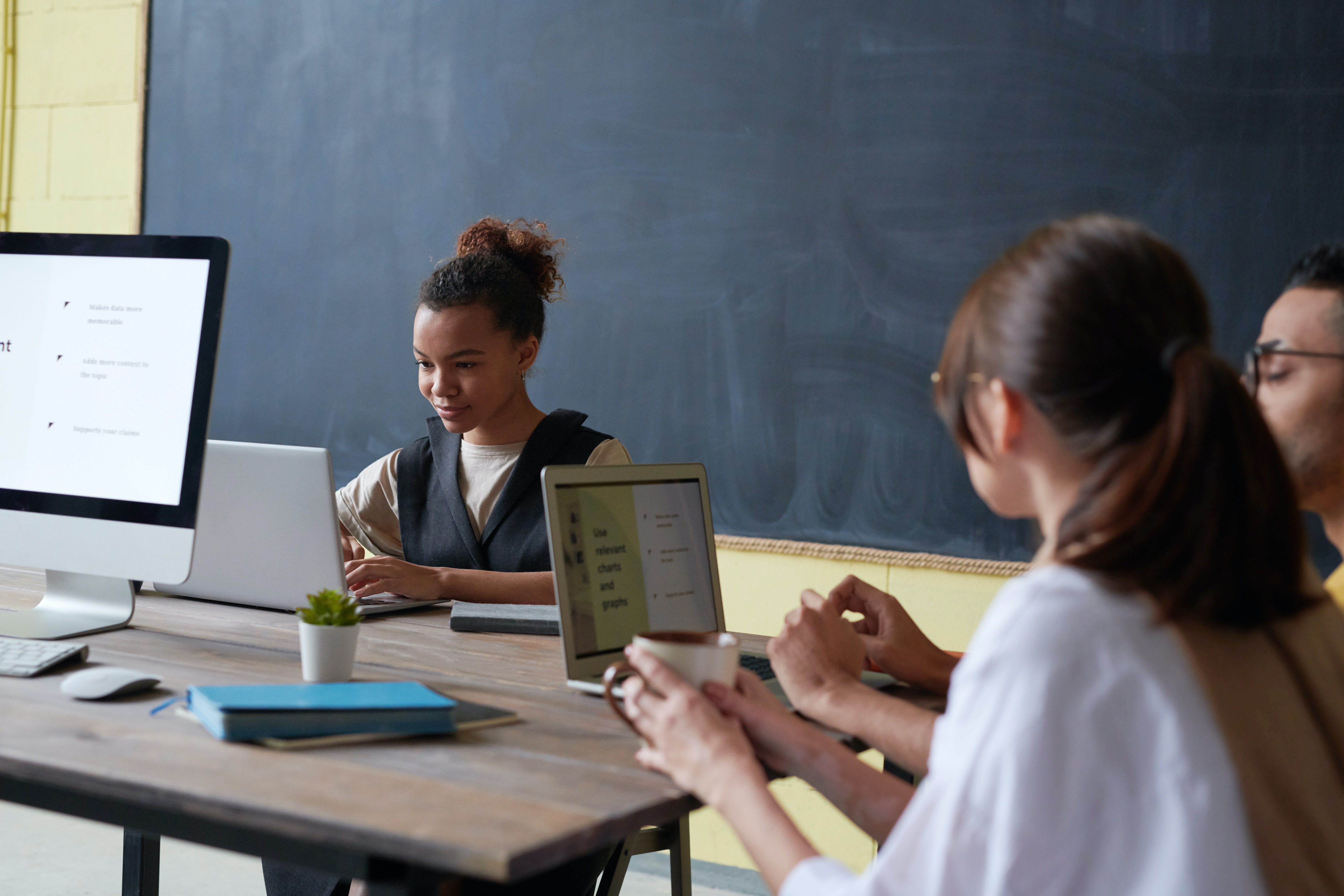 Kids in classrooms