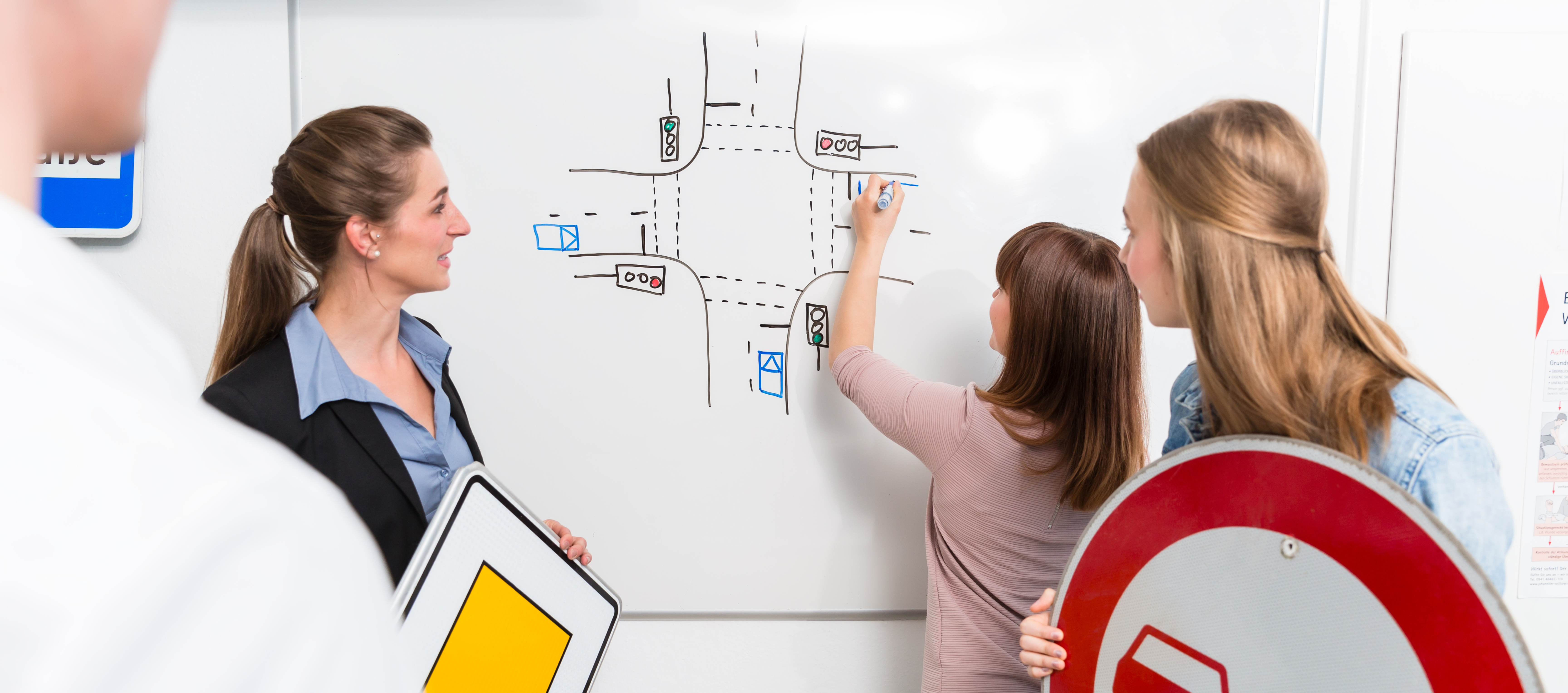 "visual learner" at white board